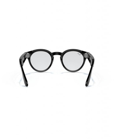 Stories Round Smart Glasses Shiny Black $44.85 Unisex