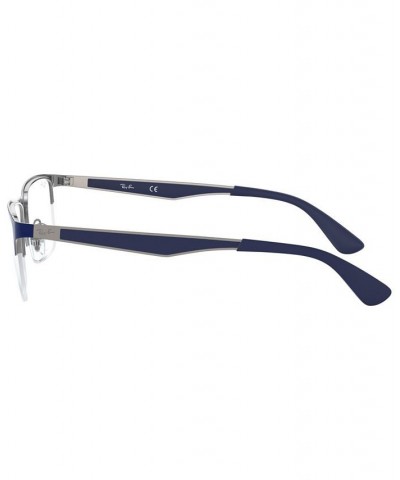 RX6335 Unisex Rectangle Eyeglasses Gold Blk $44.75 Unisex