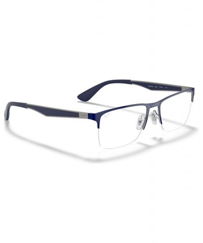 RX6335 Unisex Rectangle Eyeglasses Gold Blk $44.75 Unisex