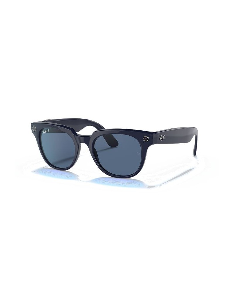 Stories Meteor Polarized Smart Glasses Shiny Blue $49.35 Unisex