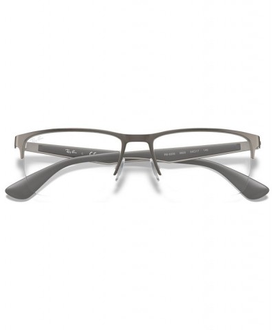 RX6335 Unisex Rectangle Eyeglasses Gold Blk $44.75 Unisex