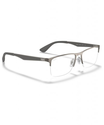 RX6335 Unisex Rectangle Eyeglasses Gold Blk $44.75 Unisex