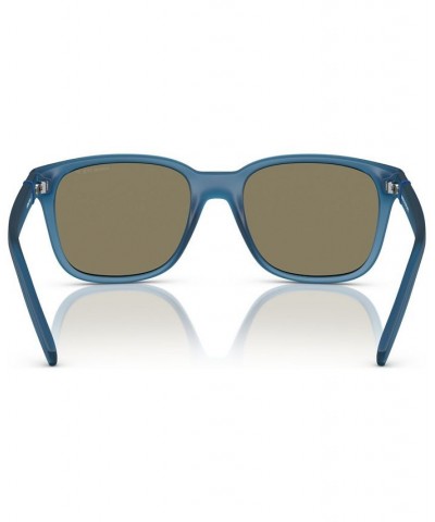 Men's Polarized Sunglasses Surry H Matte Transparent Blue $12.00 Mens