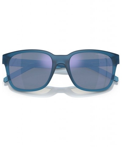 Men's Polarized Sunglasses Surry H Matte Transparent Blue $12.00 Mens