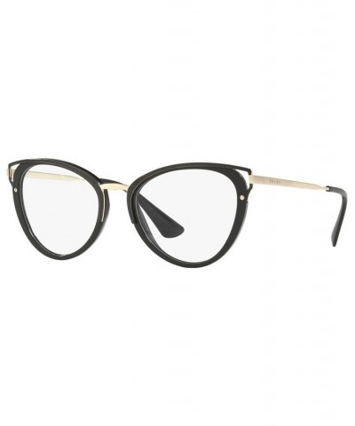 PR 53UV Women's Cat Eye Eyeglasses Black $108.00 Womens