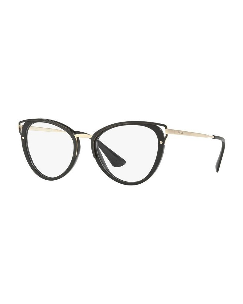 PR 53UV Women's Cat Eye Eyeglasses Black $108.00 Womens