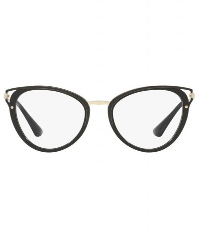 PR 53UV Women's Cat Eye Eyeglasses Black $108.00 Womens