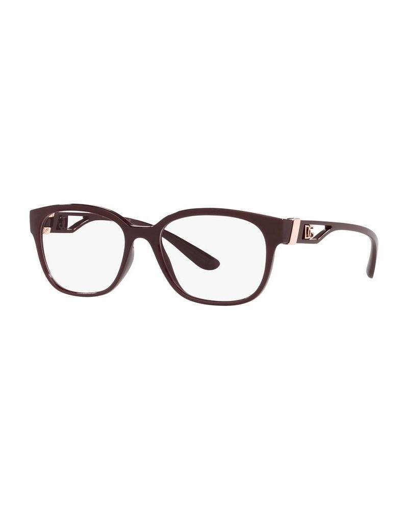 DG5066 Women's Square Eyeglasses Bordeaux $49.60 Womens