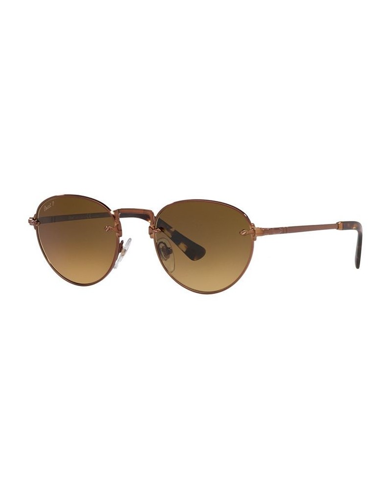 Unisex Polarized Sunglasses PO2491S 51 Brown $91.75 Unisex