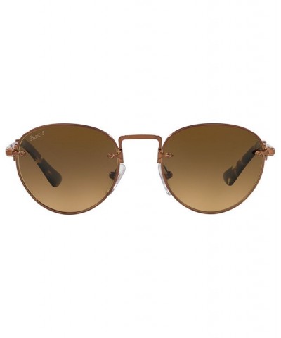 Unisex Polarized Sunglasses PO2491S 51 Brown $91.75 Unisex