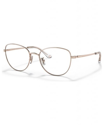 Women's Cat Eye Eyeglasses HC5137 Shiny Silver-Tone $49.14 Womens