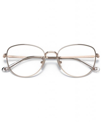 Women's Cat Eye Eyeglasses HC5137 Shiny Silver-Tone $49.14 Womens