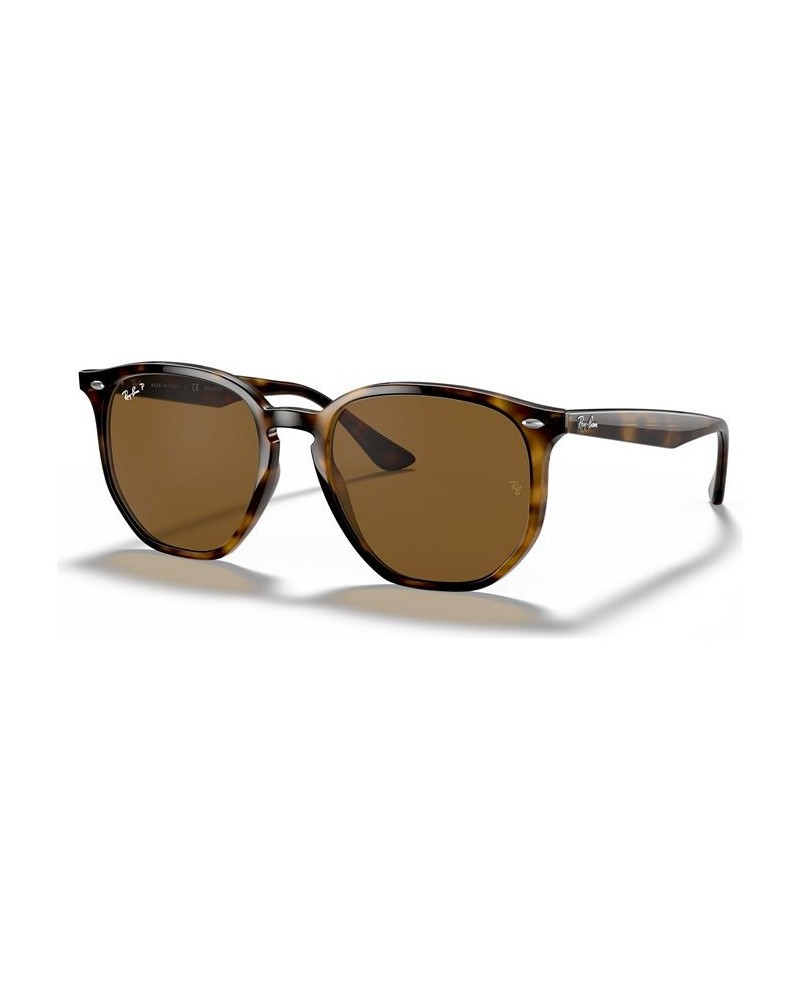 Unisex Polarized Low Bridge Fit Sunglasses RB4306F 54 Black $37.20 Unisex