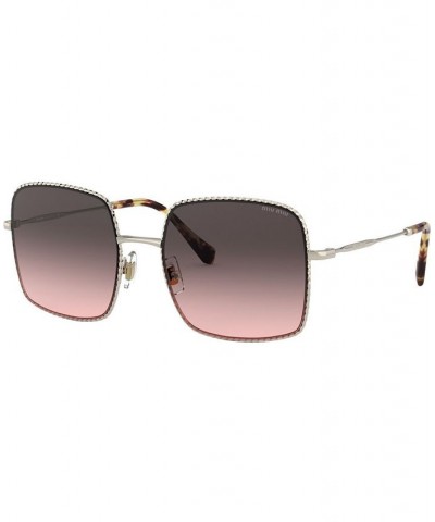 Sunglasses 0MU 61VS PALE GOLD/PINK GRADIENT GREY $65.85 Unisex