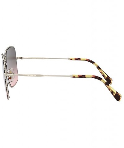 Sunglasses 0MU 61VS PALE GOLD/PINK GRADIENT GREY $65.85 Unisex