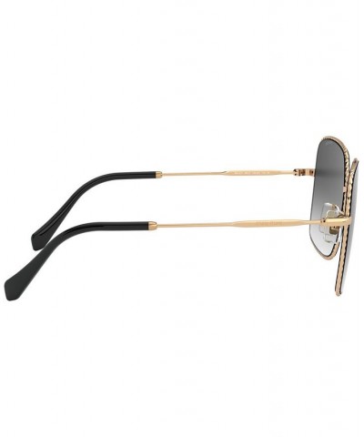 Sunglasses 0MU 61VS PALE GOLD/PINK GRADIENT GREY $65.85 Unisex