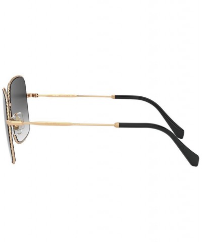 Sunglasses 0MU 61VS PALE GOLD/PINK GRADIENT GREY $65.85 Unisex