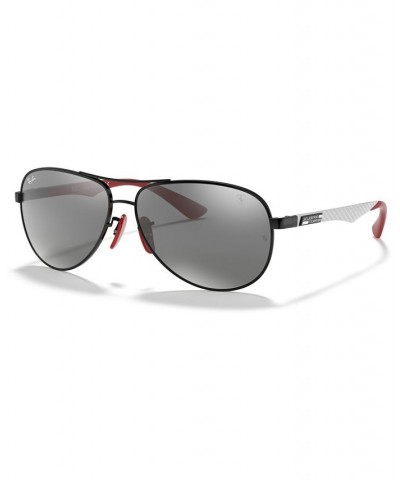 Men's Sunglasses RB8313M Scuderia Ferrari Collection 61 BLACK/GREY MIRROR $72.00 Mens