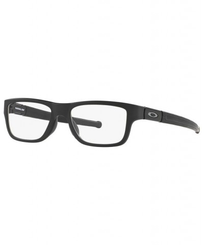 OX8091 Men's Rectangle Eyeglasses Black $33.28 Mens