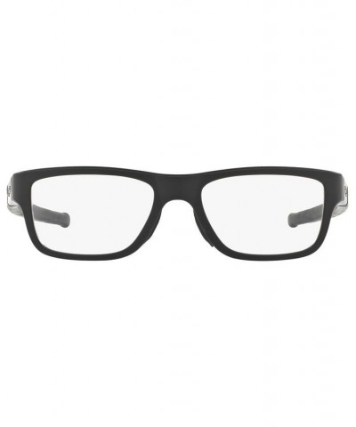 OX8091 Men's Rectangle Eyeglasses Black $33.28 Mens