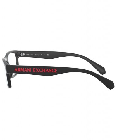 Armani Exchange AX3070 Men's Rectangle Eyeglasses Black $28.56 Mens