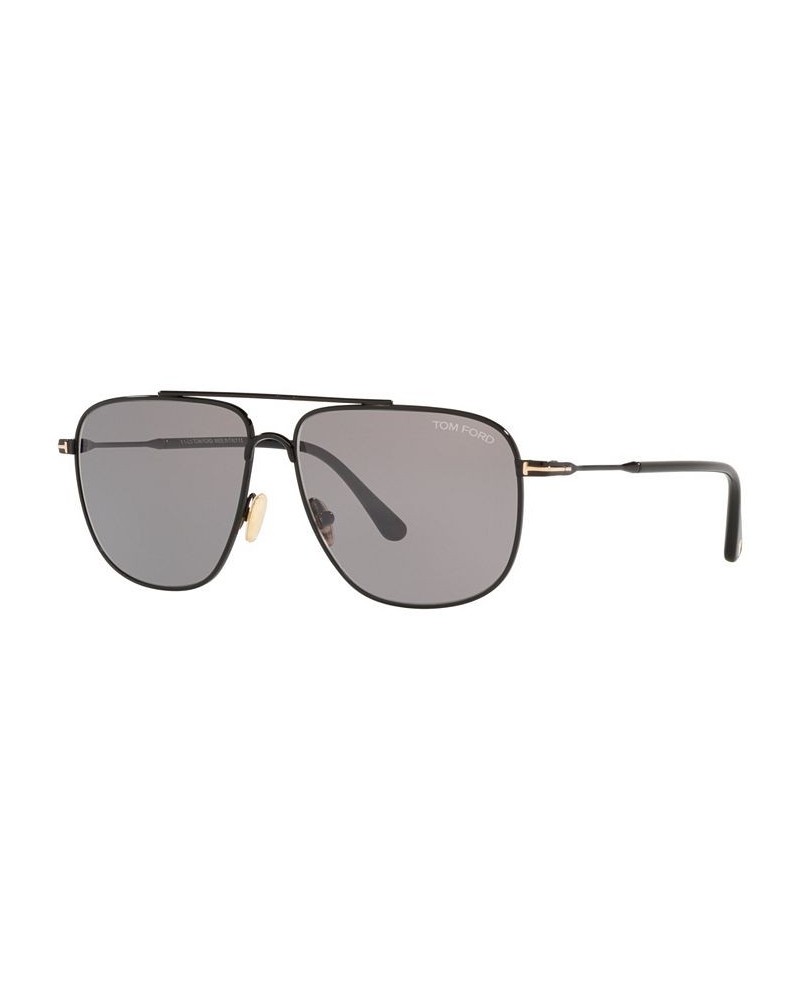 Men's Sunglasses TR001320 58 Black Shiny $99.60 Mens