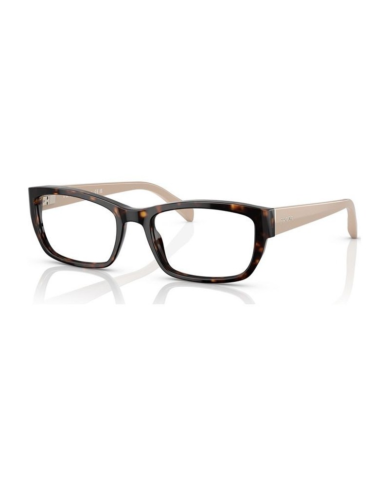 Women's Rectangle Eyeglasses PR 18OV52-O Tortoise $42.56 Womens