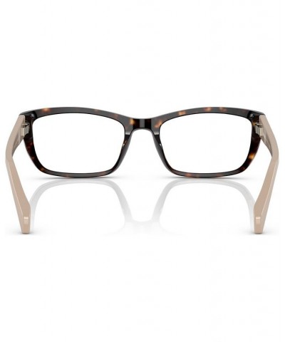 Women's Rectangle Eyeglasses PR 18OV52-O Tortoise $42.56 Womens