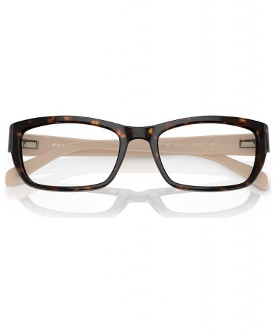 Women's Rectangle Eyeglasses PR 18OV52-O Tortoise $42.56 Womens