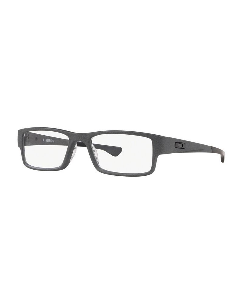 OX8046 Airdrop Men's Rectangle Eyeglasses Light Gray $58.80 Mens