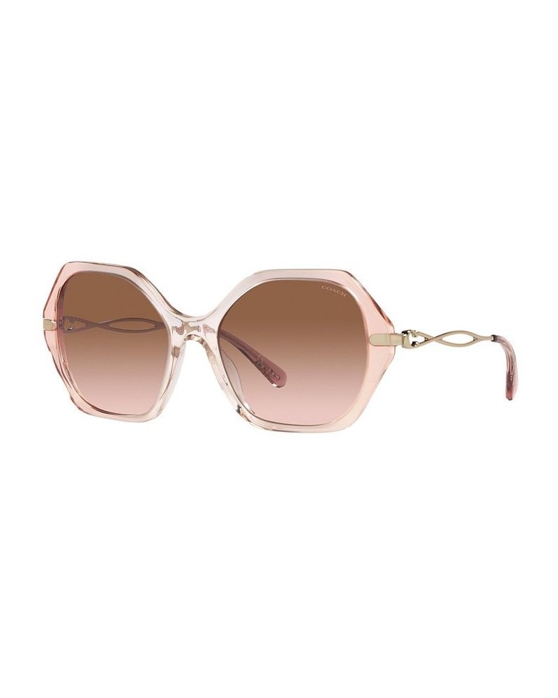 Women's Sunglasses HC8315 57 C3445 GRADIENT TRANSPARENT PEACH/BROWN ROSE GRADIENT $56.84 Womens