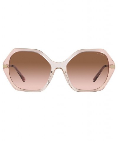 Women's Sunglasses HC8315 57 C3445 GRADIENT TRANSPARENT PEACH/BROWN ROSE GRADIENT $56.84 Womens