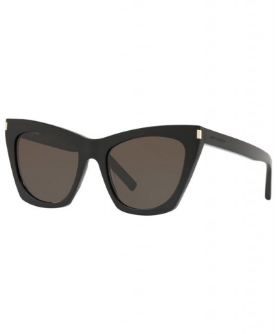 Unisex Sunglasses SL 214 Kate 55 Black Shiny $133.00 Unisex