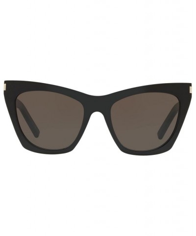 Unisex Sunglasses SL 214 Kate 55 Black Shiny $133.00 Unisex