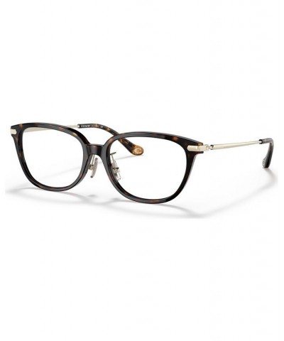 Women's Pillow Low Bridge Fit Eyeglasses HC6185F54-O Dark Tortoise $30.24 Womens