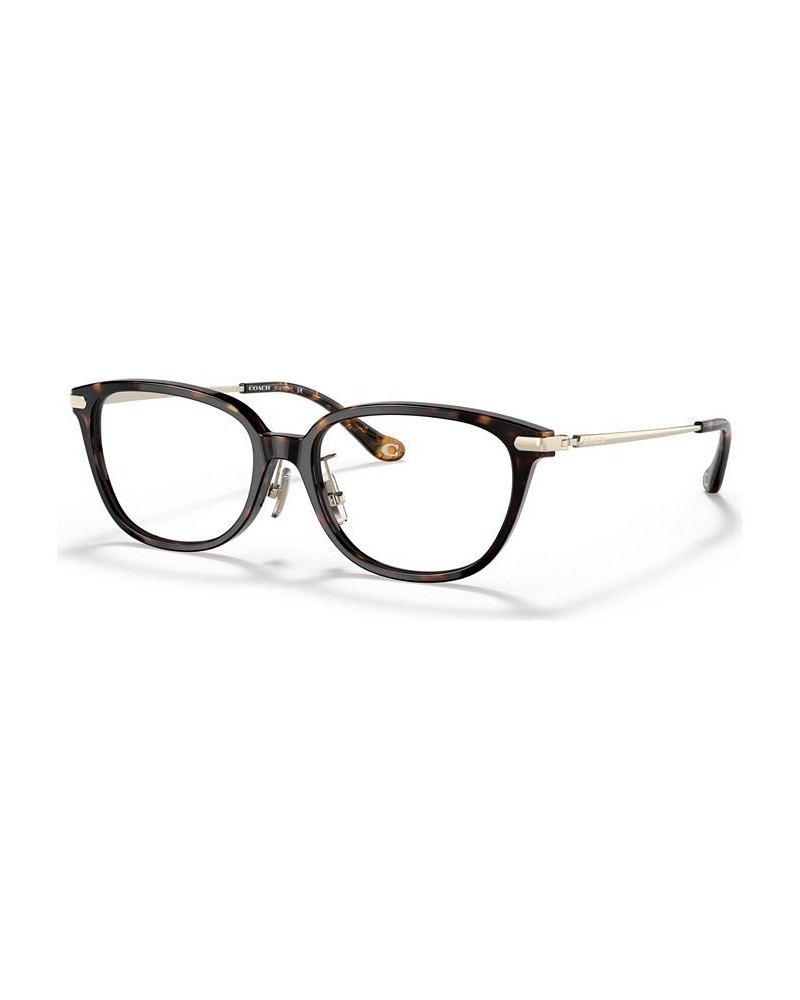 Women's Pillow Low Bridge Fit Eyeglasses HC6185F54-O Dark Tortoise $30.24 Womens