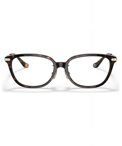 Women's Pillow Low Bridge Fit Eyeglasses HC6185F54-O Dark Tortoise $30.24 Womens