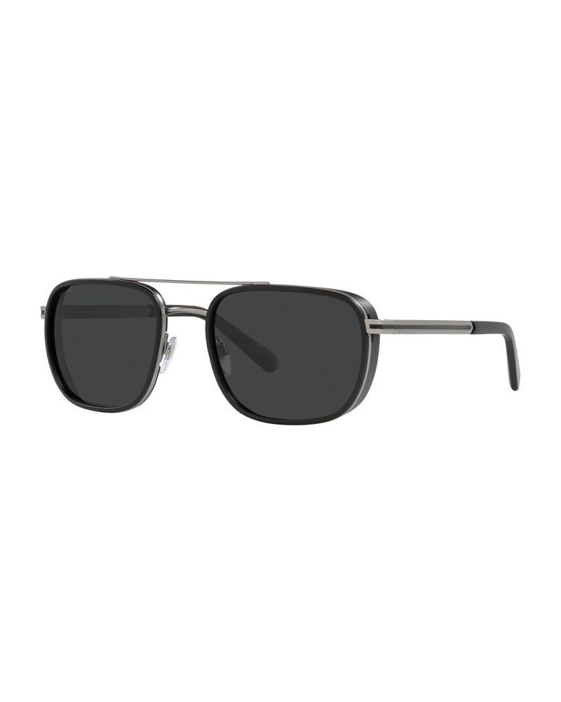 Men's Polarized Sunglasses BV5053 56 Matte Gunmetal $70.92 Mens