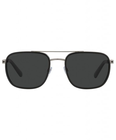 Men's Polarized Sunglasses BV5053 56 Matte Gunmetal $70.92 Mens