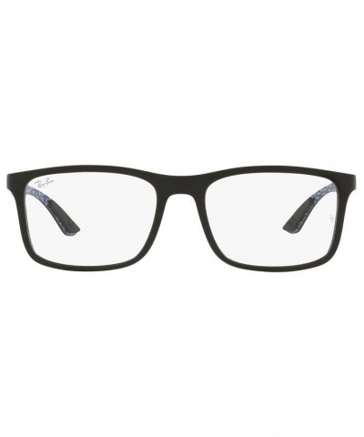 RB8908 OPTICS Unisex Rectangle Eyeglasses Matte Black $72.00 Unisex