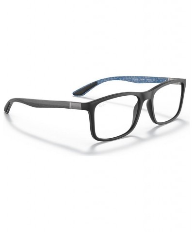 RB8908 OPTICS Unisex Rectangle Eyeglasses Matte Black $72.00 Unisex