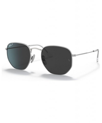 Unisex Polarized Sunglasses RB8148 HEXAGONAL 51 Demigloss Gunmetal $94.29 Unisex