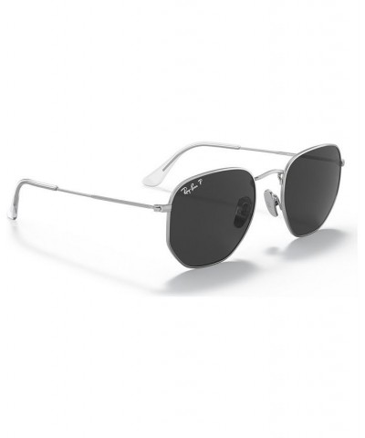 Unisex Polarized Sunglasses RB8148 HEXAGONAL 51 Demigloss Gunmetal $94.29 Unisex