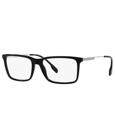 BE2339F Men's Rectangle Low Bridge Fit Eyeglasses Black $67.39 Mens