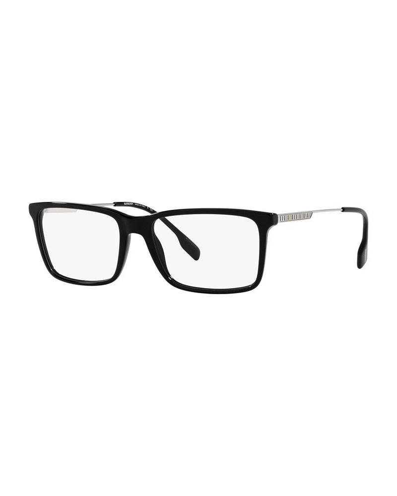 BE2339F Men's Rectangle Low Bridge Fit Eyeglasses Black $67.39 Mens