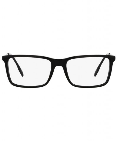 BE2339F Men's Rectangle Low Bridge Fit Eyeglasses Black $67.39 Mens