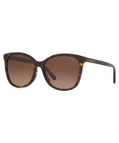 Polarized Sunglasses HC8271U 57 L1101 Dark Tortoise/Dark Brown Gradient POLAR $54.81 Unisex