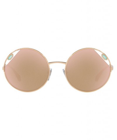 Women's Sunglasses BV6159 54 PINK GOLD/CLEAR MIRROR REAL ROSE GOLD $177.75 Womens