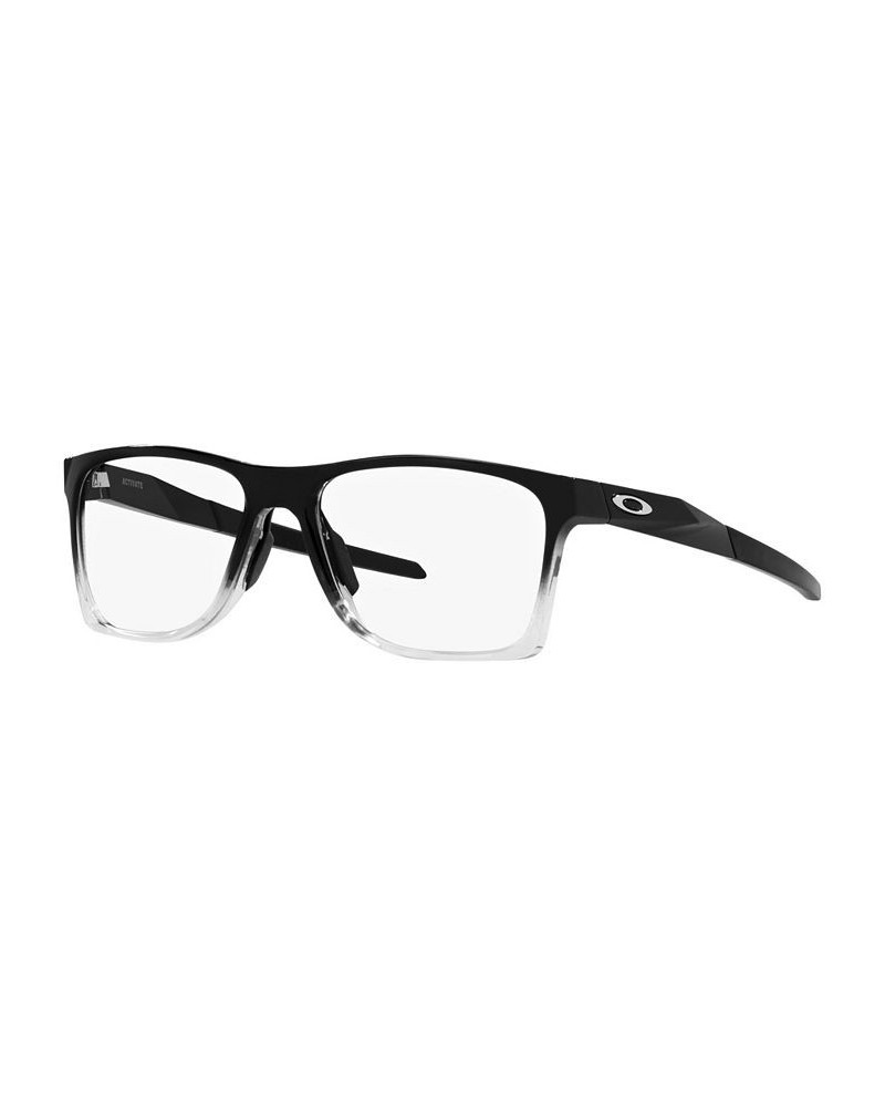 OX8173 Activate Men's Square Eyeglasses Satin Black $50.96 Mens