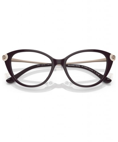 Women's Cat Eye Eyeglasses MK4098BU53-O Cordovan $31.04 Womens